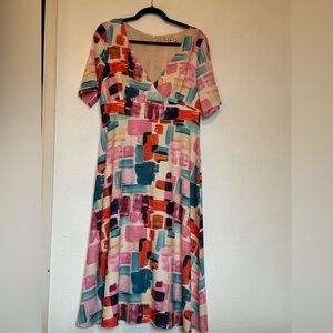 TRAFFIC PEOPLE NWOT size L multi-color Dress! ❤️